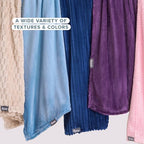 Fleece Blanket Luxury Microplush (Twin/Twin XL / 27 - Chevron Oyster)