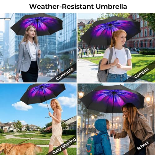 Compact Travel Umbrella ((Orchid))