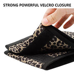 Luggage Travel Cup Holder Free Hand Drink Carrier (Hook & Loop: Leopard)