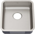 KRAUS Dex 17-inch Undermount 16 Gauge Stainless Steel Single Bowl ADA Kitchen by KRAUS