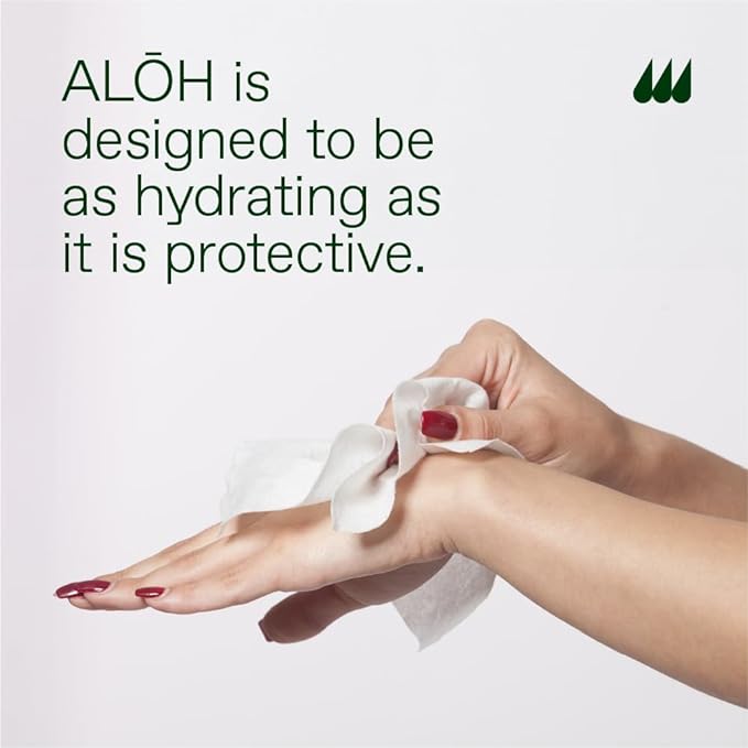 ALŌH Sweet Orange Bergamot + Aloe Sanitizing Hand Wipes - Image 3
