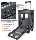 PC Hardside Carry On Luggage (A4-Grey (zipperless closure) / 22.5")
