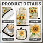 Sunflower Kitchen Decor Set (Yellow Sunflower)