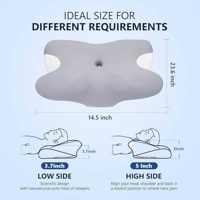 Cervical Pillow for Neck Pain Relief, Ergonomic Neck Pillow for Sleeping - Image 6