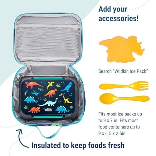 Kids Insulated Lunch Box (9.75 x 7 x 3.25 inches / Dino Pals)