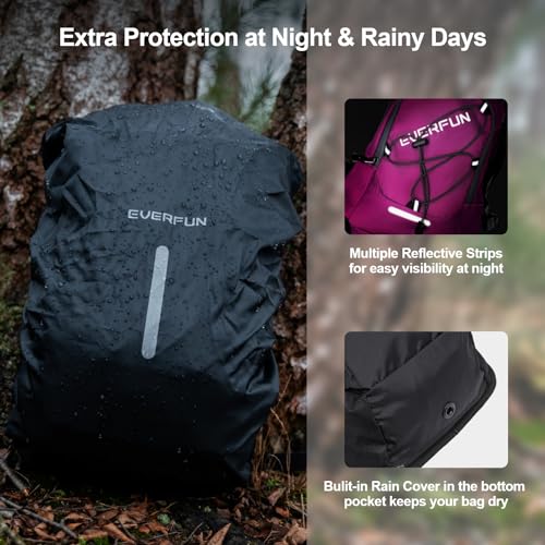 Hydration Backpack 18L Hiking Water Backpack with Water Bladder 2L (Beautyberry / 2L Bladder)