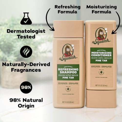Men's Natural Shampoo and Conditioner Set