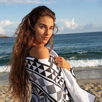 Microfiber Beach Towel (Black Angel / Extra Large 78x35")