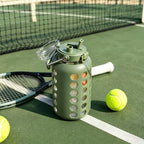 84 oz Glass Water Bottle (Olive / 84 Ounces)