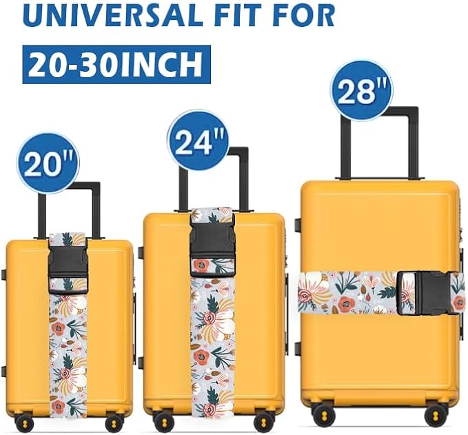 Luggage Straps for Suitcases Travel Belt Accessories, Cute Suitcase Strap - Image 3