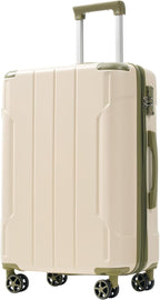 Merax 24 Inch Expandable Checked Luggage, Hardshell ABS Medium Suitcase by Merax