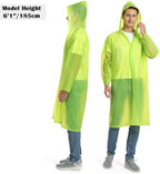 Opret 2 Pack Raincoats for Adults Reusable, EVA Rain Ponchos Lightweight Rain - Image 5