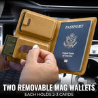 Passport Wallet with Holder for AirTag (Driftwood)