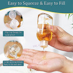 9PCS Leakproof 3.4oz Travel Bottles for Toiletries (F-Clear)