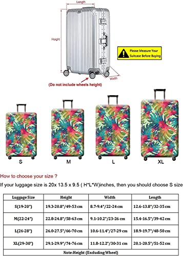 Travel Luggage Cover (Multicolored / M: Fit 22-24 Inch Luggage)