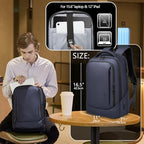 Laptop Backpack for Men for 15.6 Inch Computer Bag with USB A&C Charger (Blue / 15.6 inch)