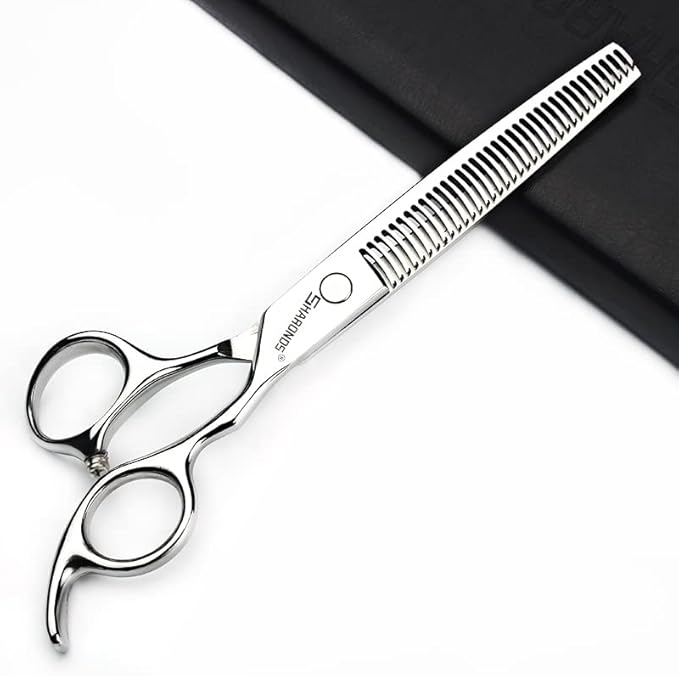 6/6.5 inch professional hair scissors hairdresser hair thinning scissors hairdressing tools barber scissors (6 inch teeth-C)