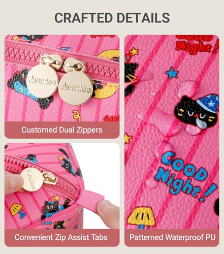 Travel Makeup Bag for Women (Mooncat)