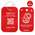 Fire Zodiac Luggage Tag (Red)