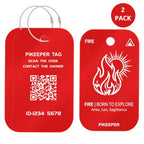 Fire Zodiac Luggage Tag (Red)