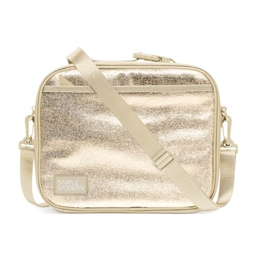 Insulated Lunch Box for Women (Polyester / Metallic: Golden Fog)