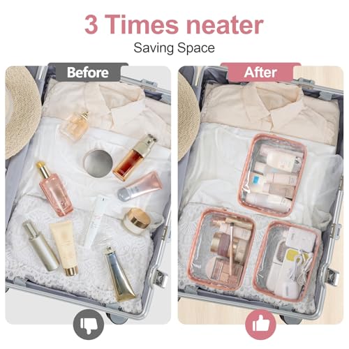 TSA Approved Toiletry Bag (LB- Leopard Print / Medium Set)