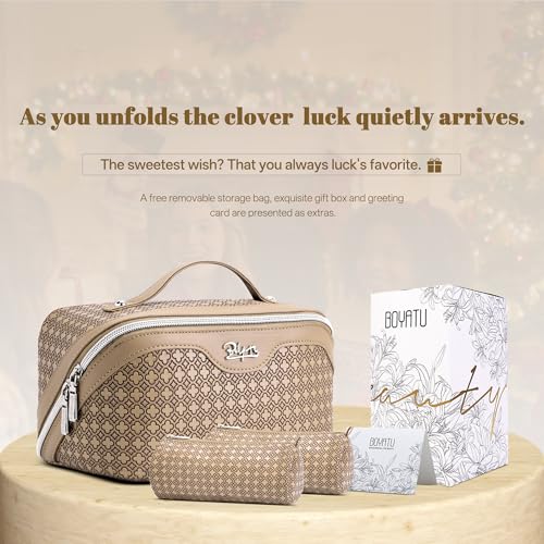 Travel Makeup Bag for Women (M-05Brown)