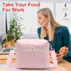 NOL 8L Insulated Lunch Bag for Women (Pink / Medium (8 Liters))