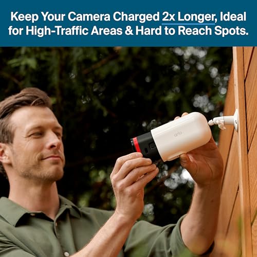 Pro XL Wireless Security Camera 2K HDR (White / 1 Camera / Longer Life Battery (XL))