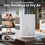 6L Large Humidifier for Bedroom (White)