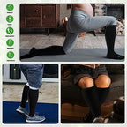 Plus Size Compression Socks for Women&Men Wide Calf 15 (3 Pairs-black/Heart/Stripe / 5X-Large)