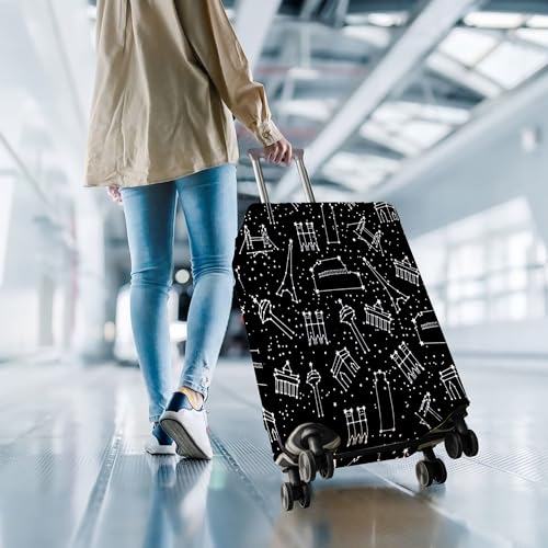 Travel Luggage Cover Suitcase Protector Fits 18 (A-1 / XL(29-32in))