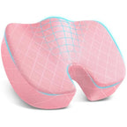 Seat Cushion Memory Foam Office Chair Cushion (Large / Pink)