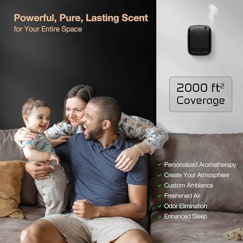 ANW Smart Waterless Diffuser Starter Kit for Room (04black+2x100hotel)