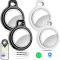 4 Pack MFi Certified Tracker Compatible with Apple Find My (Black)