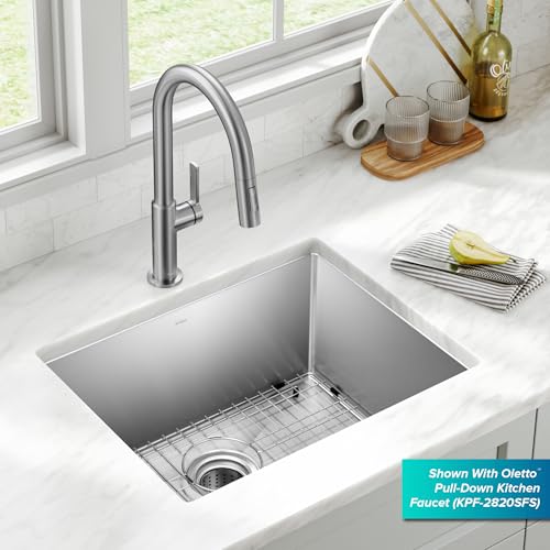 Stainless Steel 23 in 16 Gauge Undermount Kitchen Sink KHU101 (23 Inch)