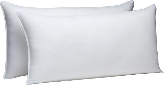 Amazon Basics Down Alternative Bed Pillows, Medium Density by AmazonBasics