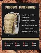 25L Hiking Backpack (Brown&kakhi-25l / 25L)