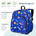 12 Inch Toddler Backpack for Kids (12 x 10 x 4.5 inches / Out of This World)