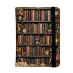 Bookshelf Passport Holders Leather Passport Wallet for Travel Essentials (Bookshelf / One Size)