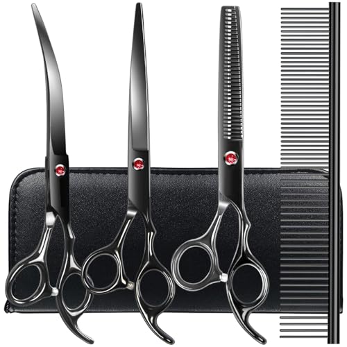 Dog Grooming Kit (Black / 4 Piece)