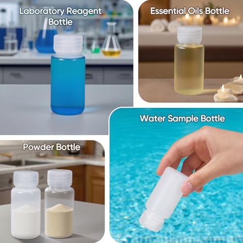 2 oz Small Plastic Bottles with Caps (Translucent / 2 oz)