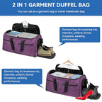 Large Garment Bag for Travel (Purple)