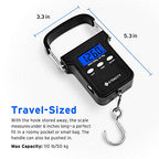 Fishing Scale with Backlit LCD Display (Dark Black)