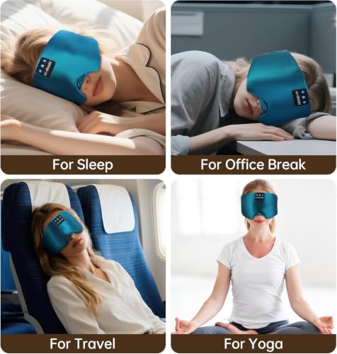 Luxurious Silk Soft Sleep Mask (Dark Green)