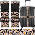 2 Pack Luggage Straps for Suitcases (24020 Beige Eggs)