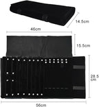 Velvet Travel Jewelry Case Roll Bag Organizer - Image 9
