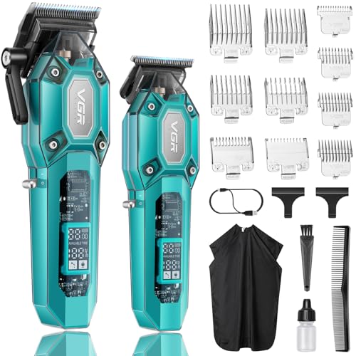 Professional Hair Clippers for Men (Green)