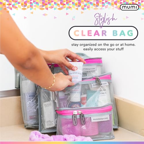 Travel Toiletry Bag Set of 3 (Aqua)