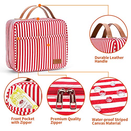 Hanging Travel Toiletry Bag (M-Red)